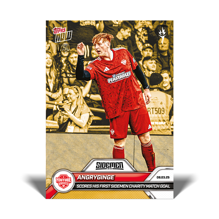 Angryginge - 2025 Sidemen Charity Match Topps NOW Card 5 - LOOK FOR AUTO - PR: 375 - Image 7