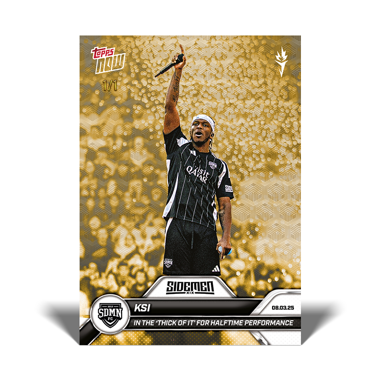 KSI - 2025 Sidemen Charity Match Topps NOW Card 11 - LOOK FOR AUTO - PR: 565 - Image 3