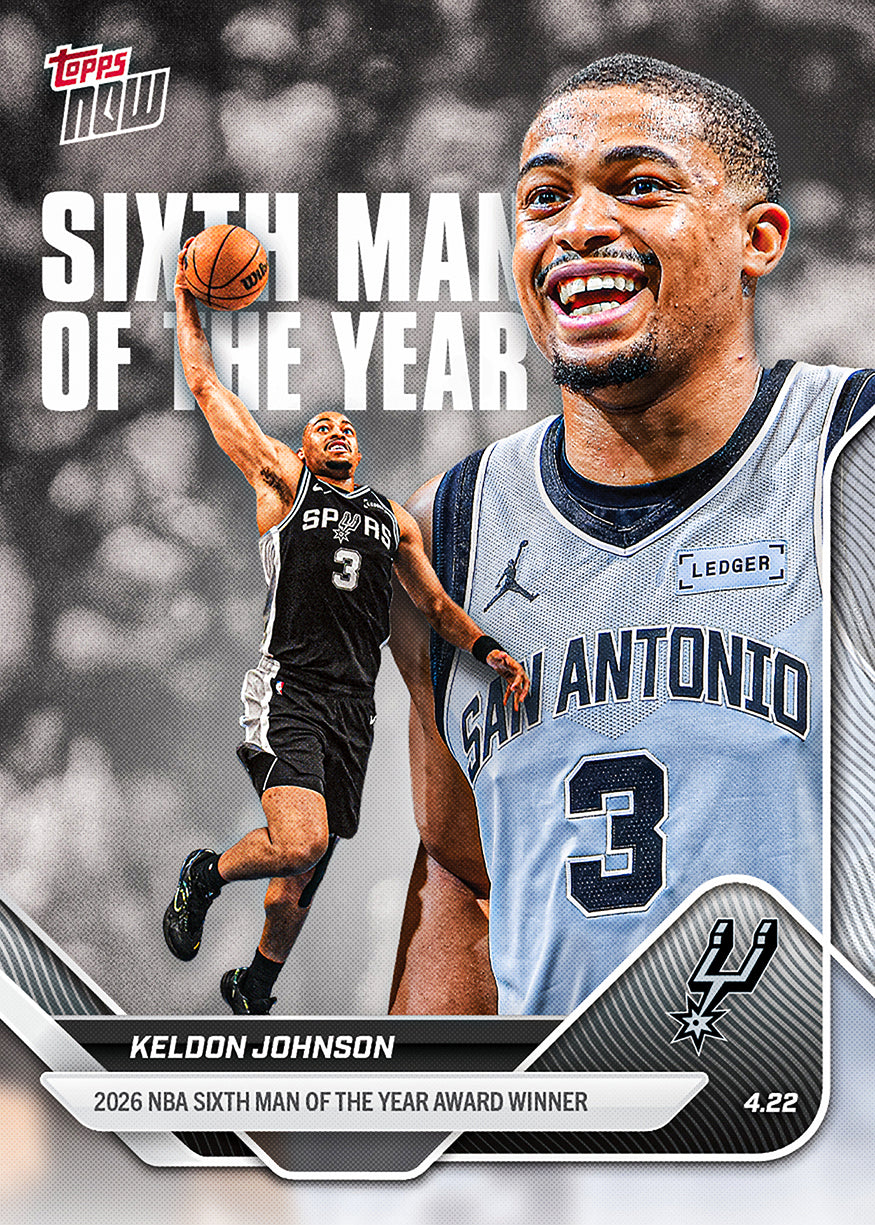 Keldon Johnson - 2025-26 NBA Topps NOW - Card 6MOY - PR: 2100