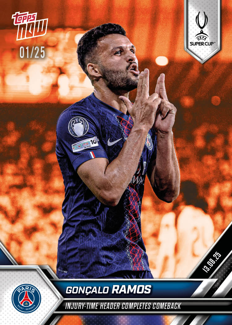 Gonçalo Ramos - 2025-26 UCL Topps NOW Card 3 - PR: 303 - Image 5