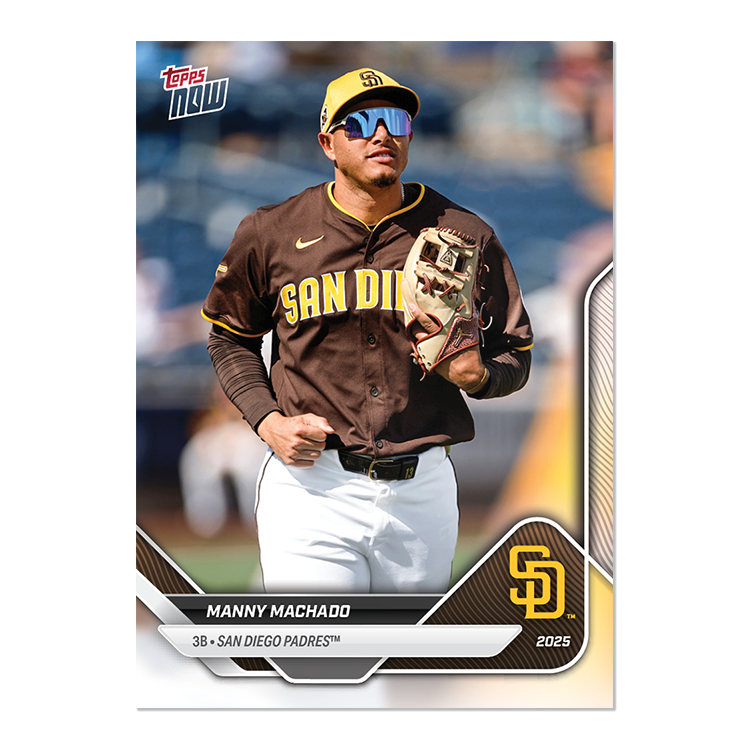 Alternative view of 2025 San Diego Padres MLB Topps NOW Road To Opening Day 11-Card Team Set - PR: 709