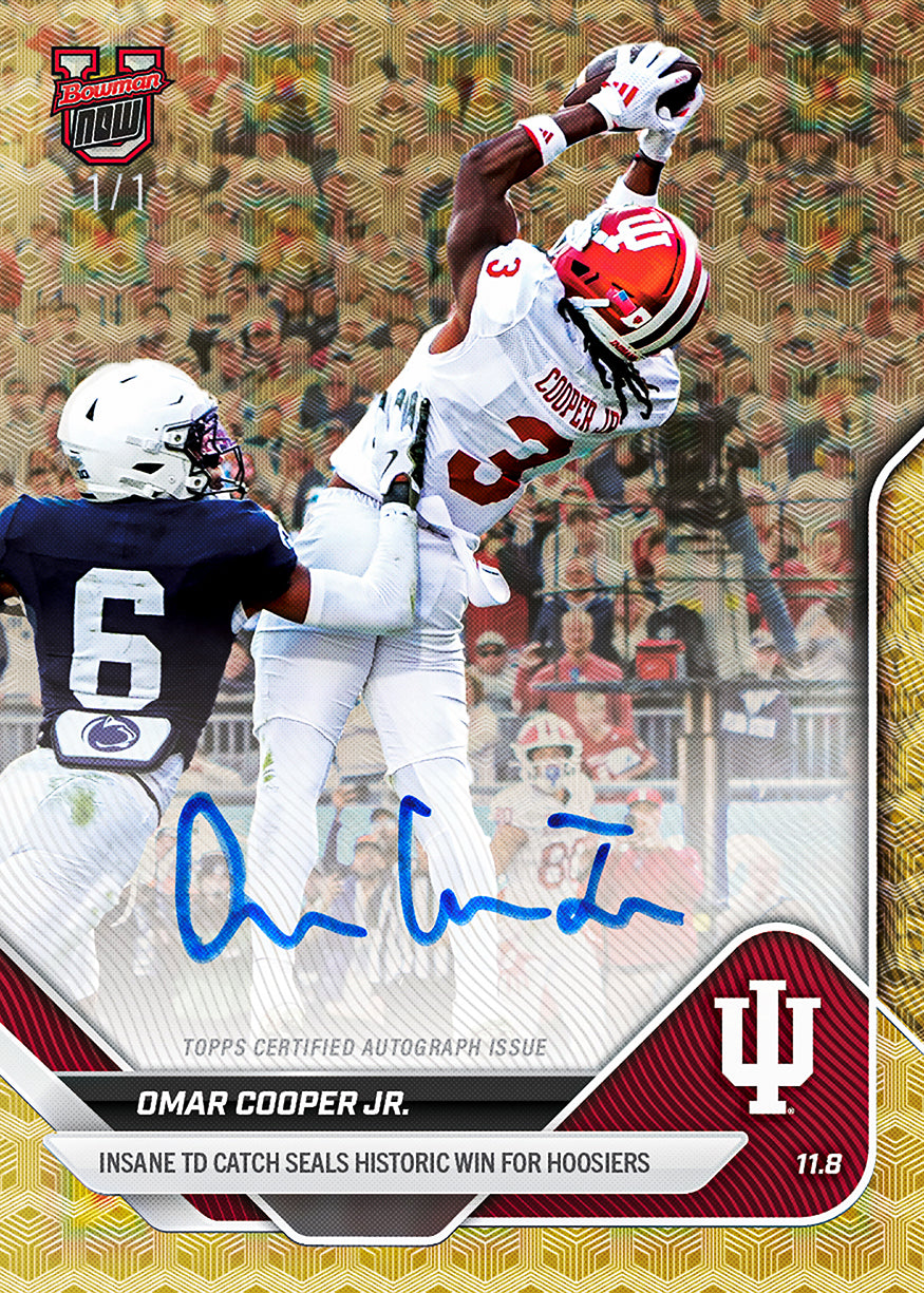 Omar Cooper Jr. - 2025-26 Bowman U NOW Football - Card 43 - PR: 1627 - Image 2
