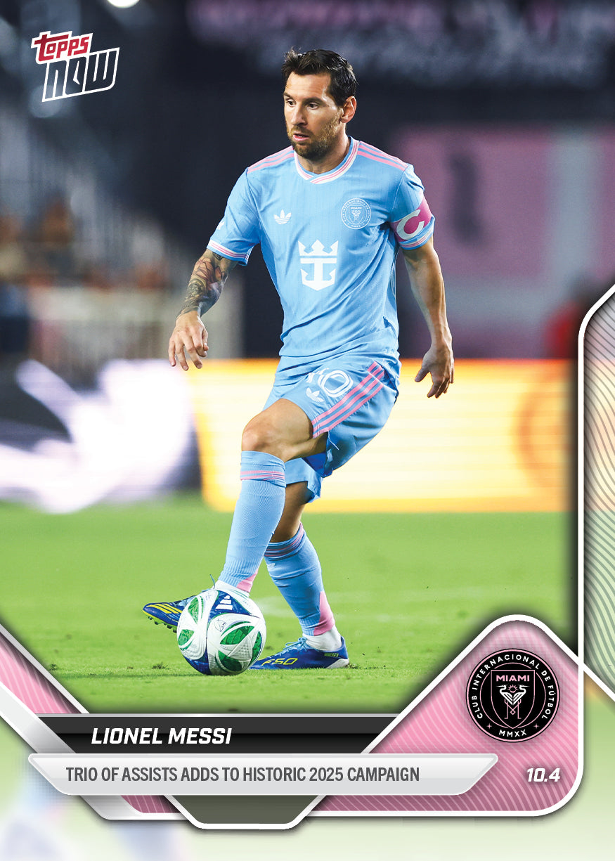 Lionel Messi - 2025 MLS Topps NOW - Card 107 - PR: 1935