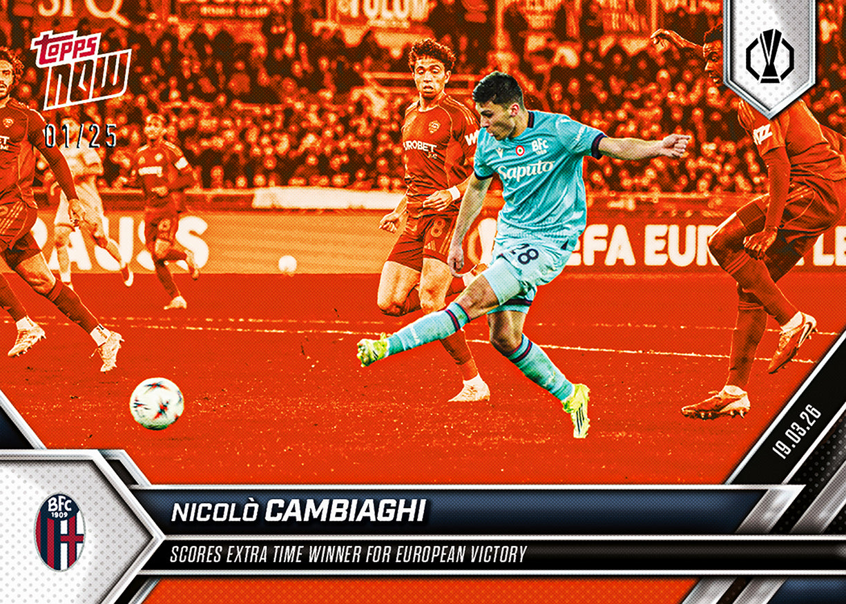 Nicolò Cambiaghi - 2025-26 UEL Topps NOW - Card 24 - PR: 56 - Image 5