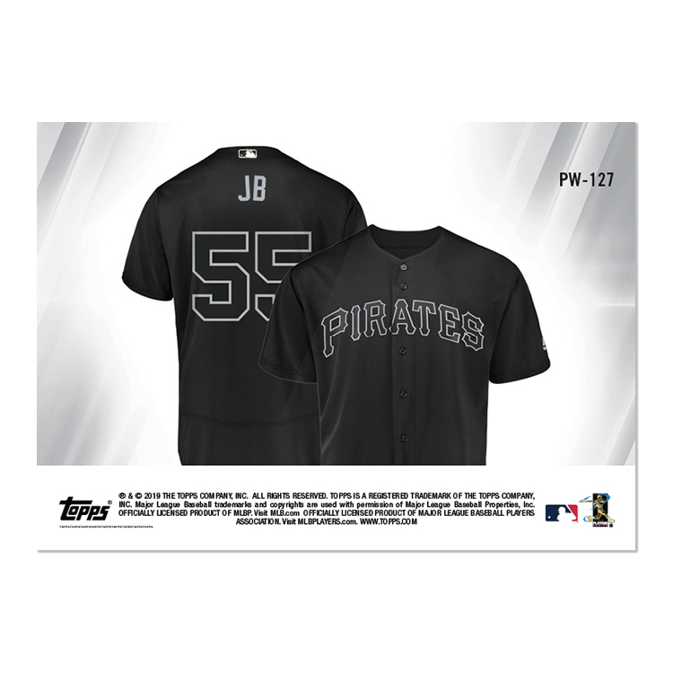 Alternative view of 2019 Pittsburgh Pirates TOPPS NOW Players Weekend 6-Card Team Set + Relic Card - Print Run: 88