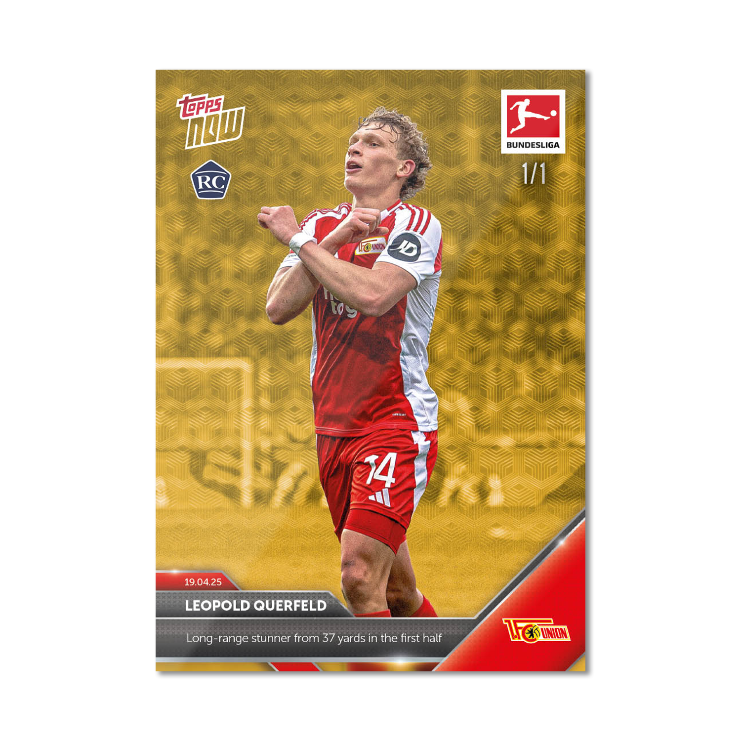Leopold Querfeld - 2024-25 Bundesliga Topps NOW Card 169 - PR: 385 - Image 2