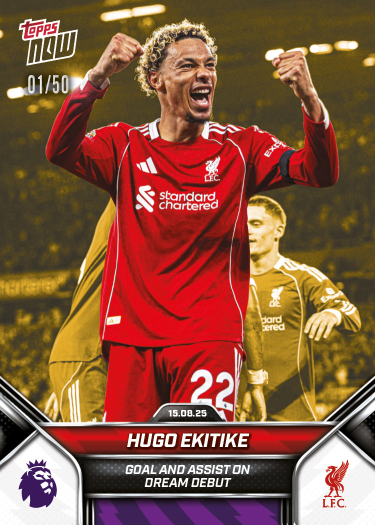 Hugo Ekitike - 2025-26 Premier League Topps NOW - Card 4 - PR: 1689 - Image 6