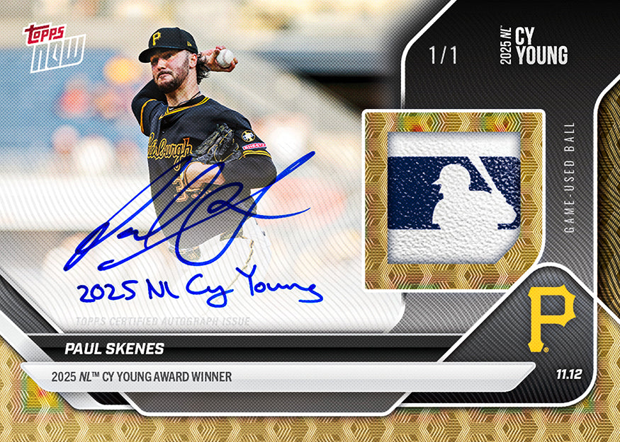 Paul Skenes - 2025 MLB Topps NOW - Card OS-4 - PR: 20,071 - Image 2