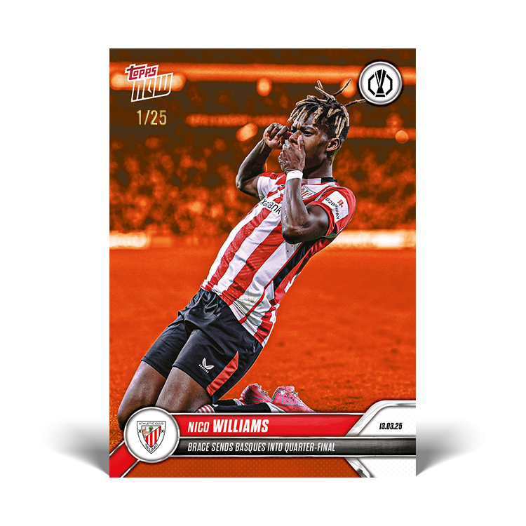Nico Williams - 2024-25 UEL Topps NOW Card 23 - PR: 480 - Image 6