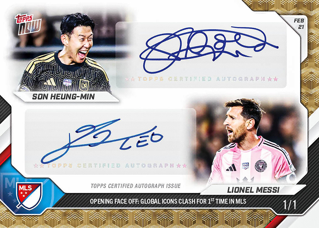 Son Heung-min / Lionel Messi - 2026 MLS Topps NOW - Card 1 - PR: 13472 - Image 2