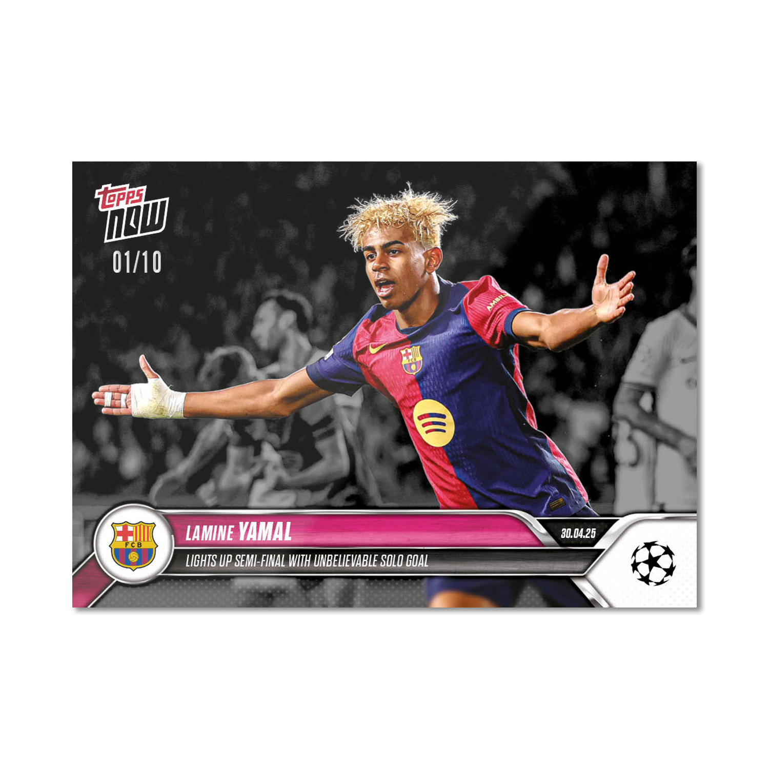 Lamine Yamal - 2024-25 UCL Topps NOW - Card 148 - PR: 5203 - Image 5