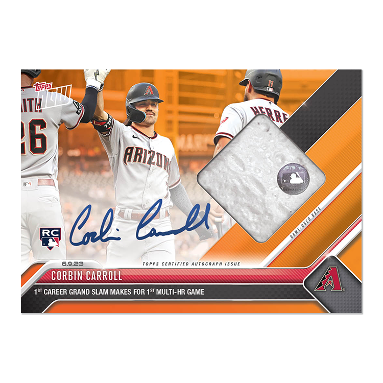 On-Card Auto-Relic # to 99 or Lower - Corbin Carroll - 2023 MLB TOPPS NOW Card 411 - Image 8