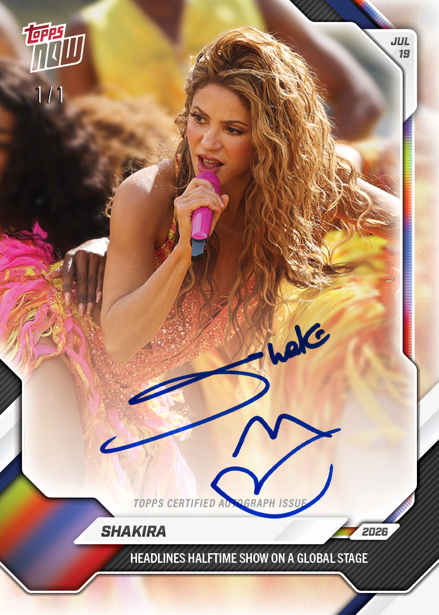 Shakira - 2026 Topps NOW - Card SH01 - PR: 12064 - Image 2