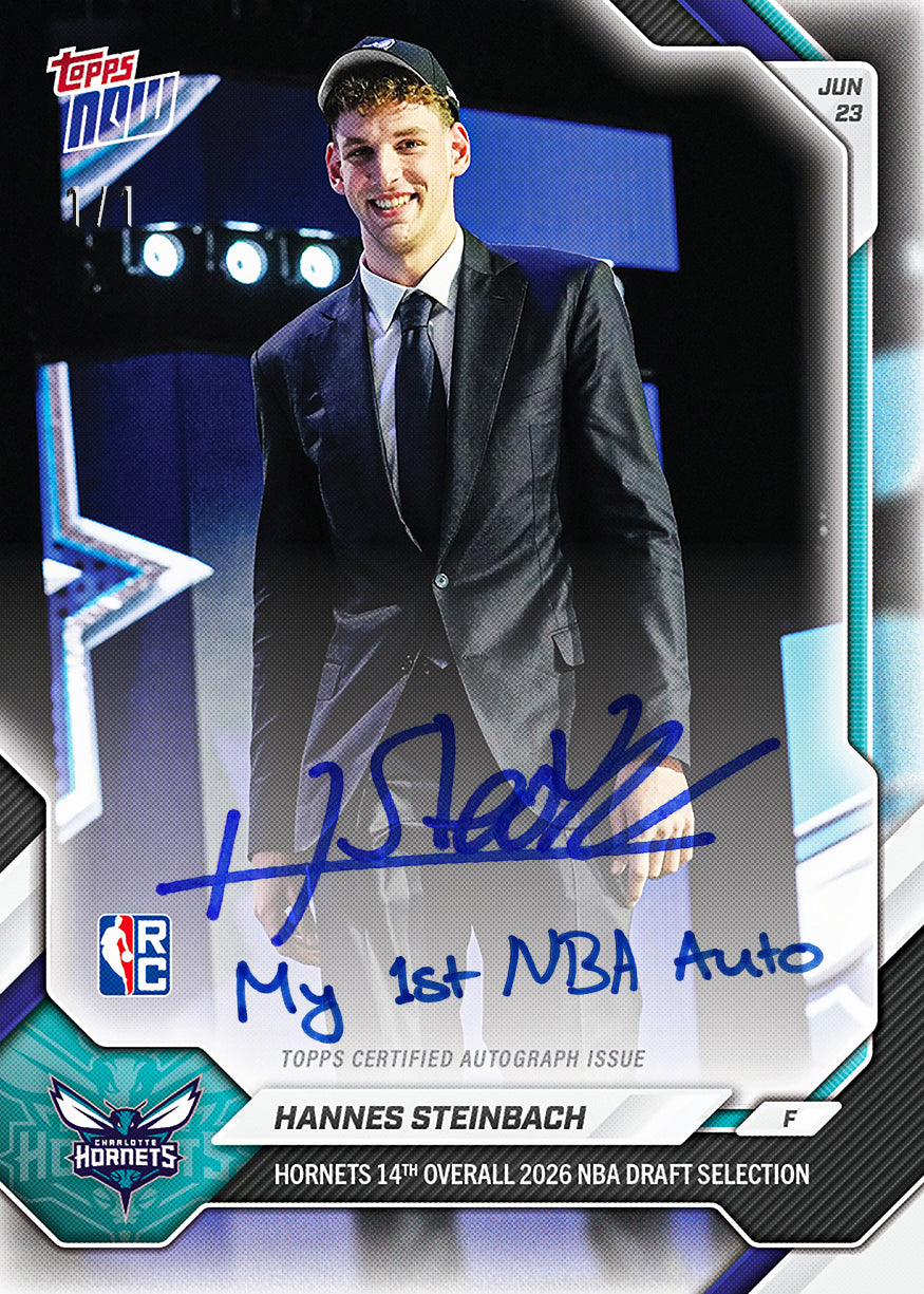 Hannes Steinbach - 2026-27 NBA Topps NOW - Card HSTE - PR: 1094 - Image 2