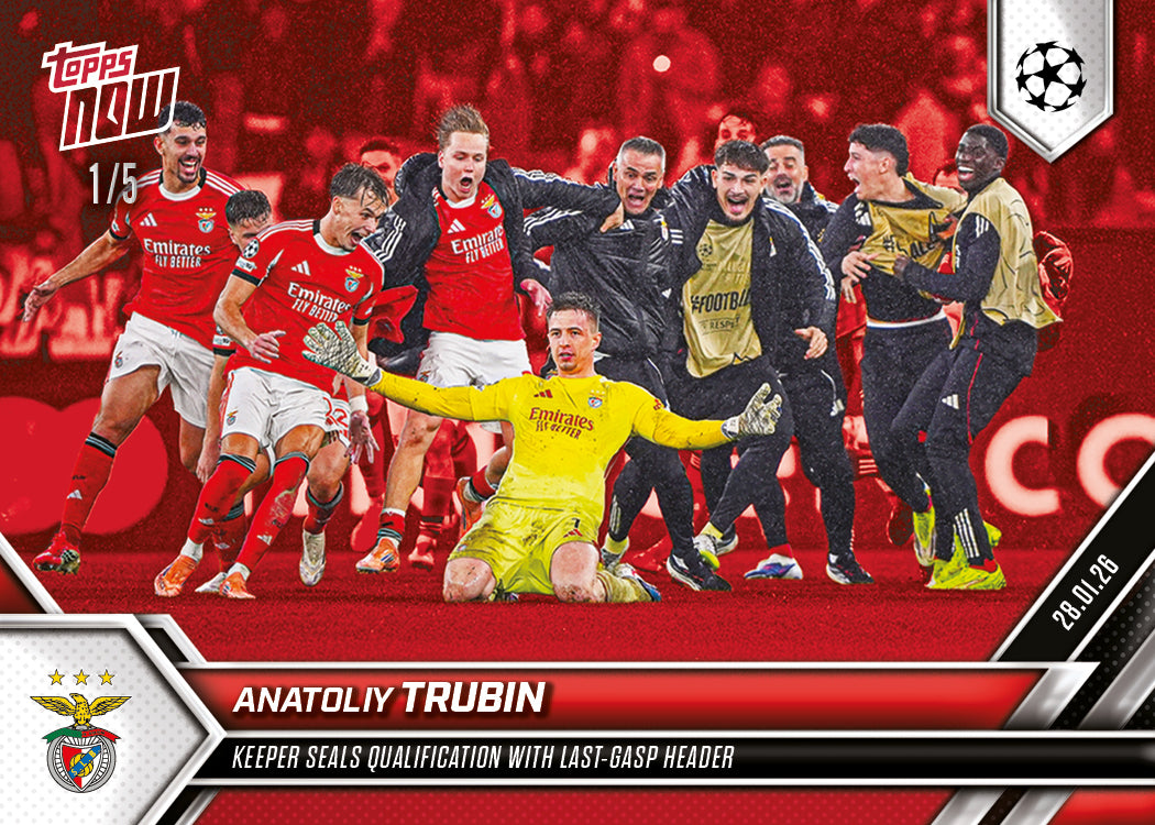 Anatoliy Trubin - 2025-26 UCL Topps NOW - Card 81 - PR: 1716 - Image 5