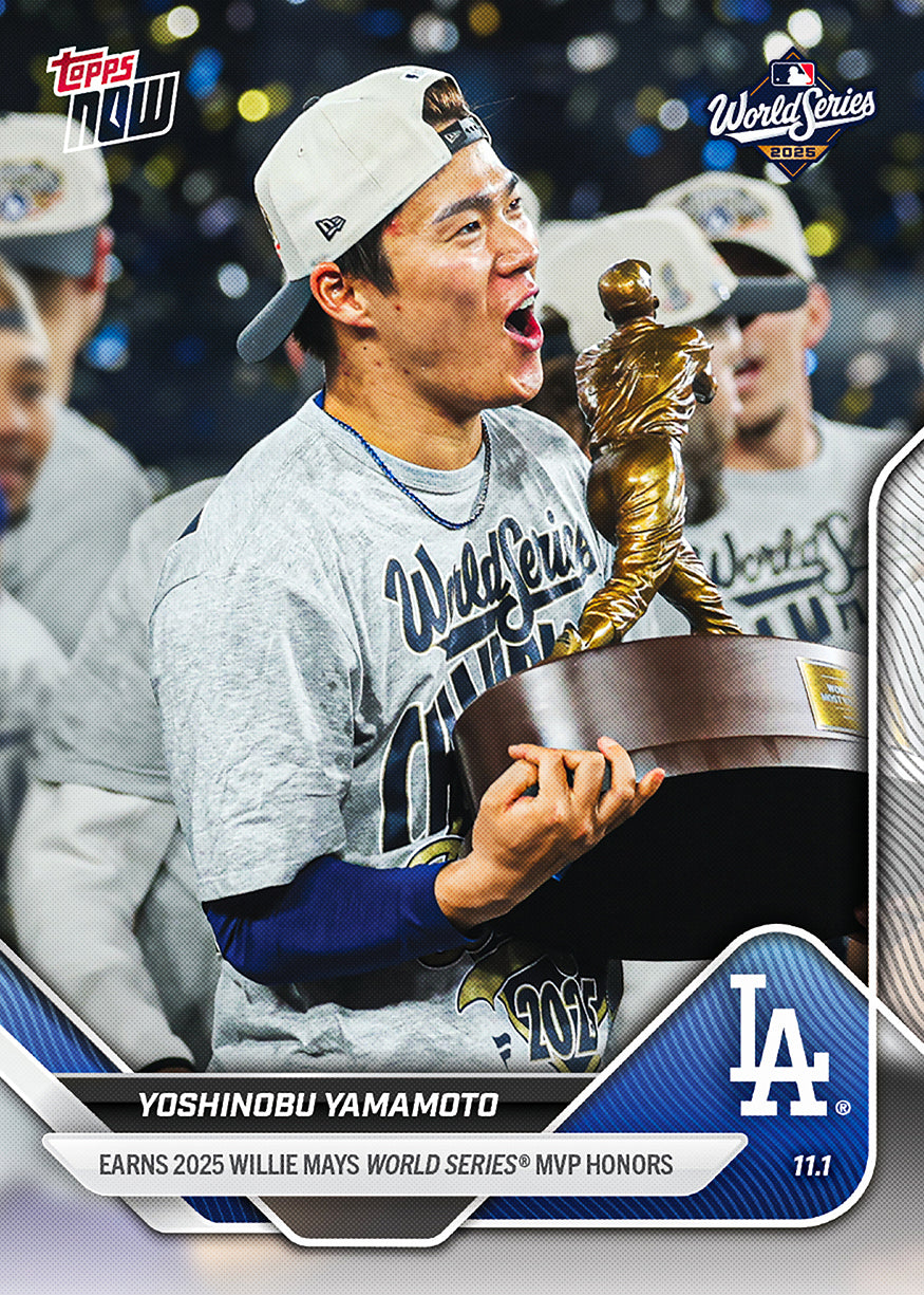 Yoshinobu Yamamoto - 2025 MLB Topps NOW - Card 926 - PR: 41205