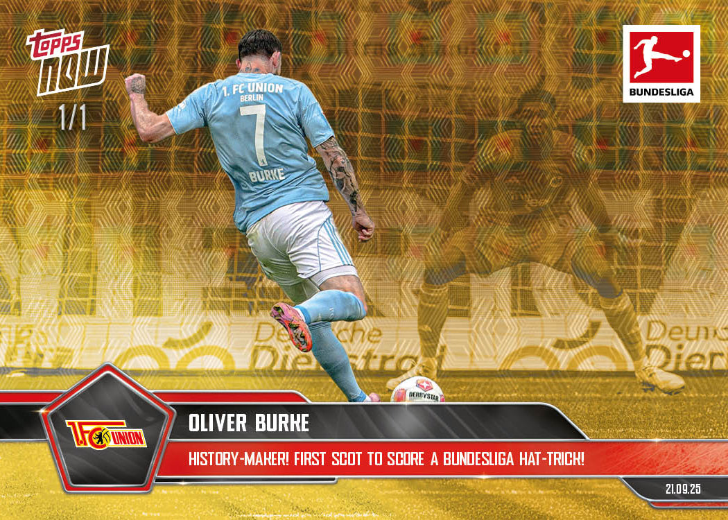 Oliver Burke - 2025-26 Bundesliga Topps NOW - Card 25 - PR: 106 - Image 2