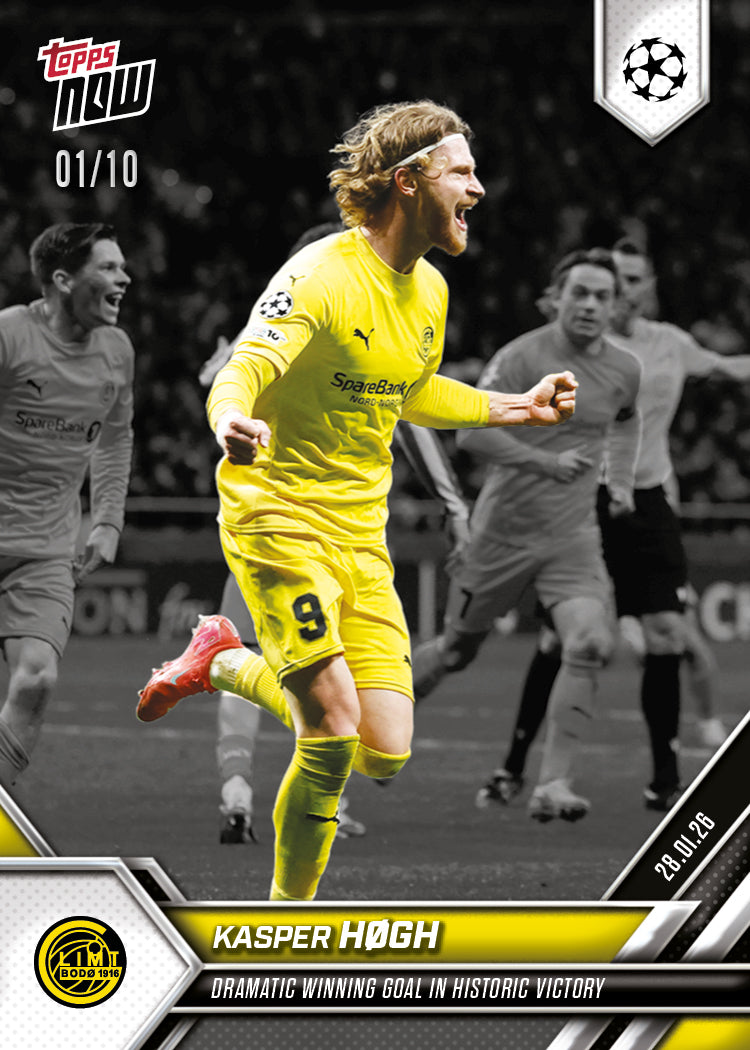 Kasper Høgh - 2025-26 UCL Topps NOW - Card 86 - PR: 222 - Image 4