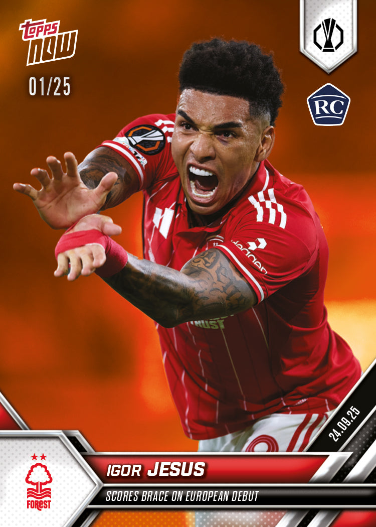 Igor Jesus - 2025-26 UEL Topps NOW Card 1 - PR: 615 - Image 5