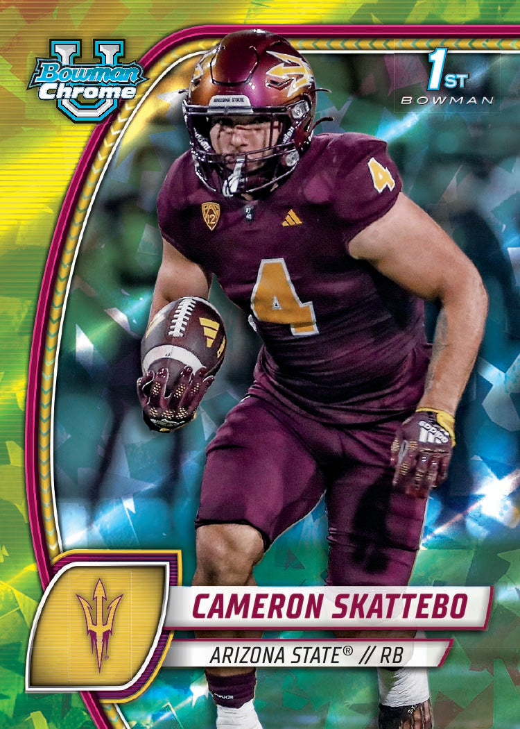 2024 Bowman University Chrome Football Sapphire Edition - Hobby Box - Image 7