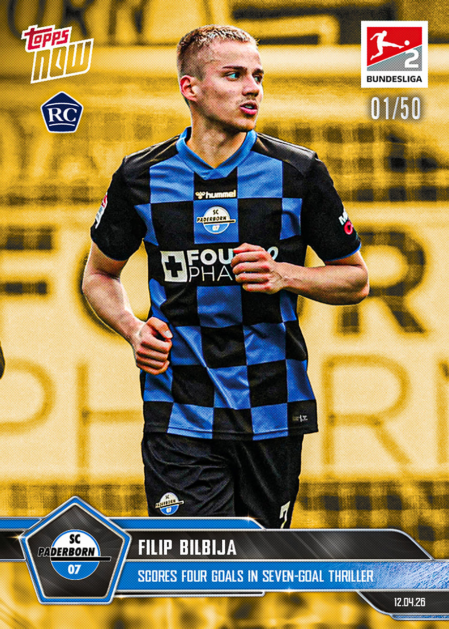 Filip Bilbija - 2025-26 Bundesliga Topps NOW - Card 171 - PR: 332 - Image 6