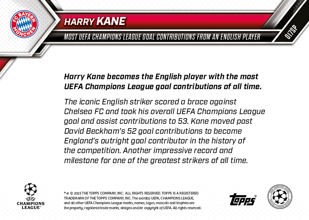 Harry Kane - 2025-26 UCL Topps NOW - Card 17 - PR: 492 - Image 8