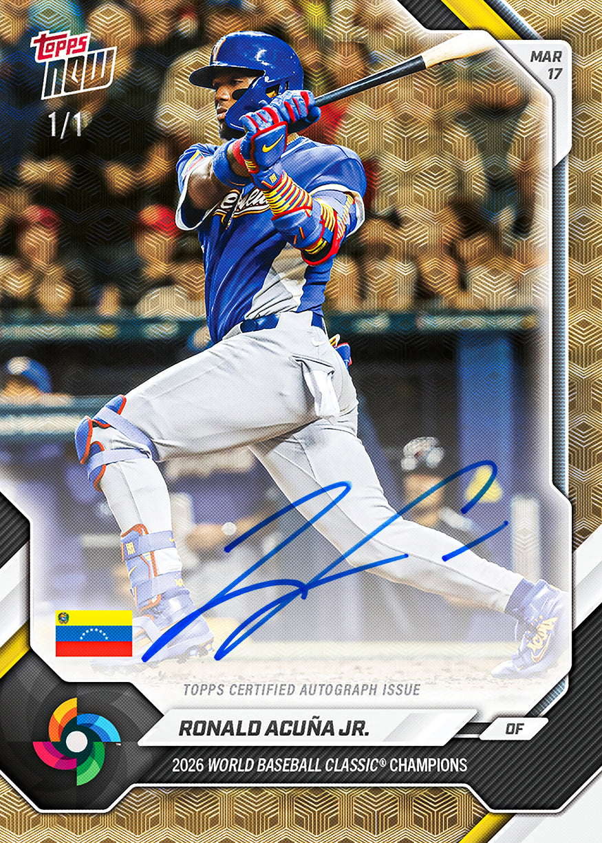 2026 Topps NOW Baseball – Team Venezuela – World Baseball Classic Championship Set - PR:1084 - Image 3