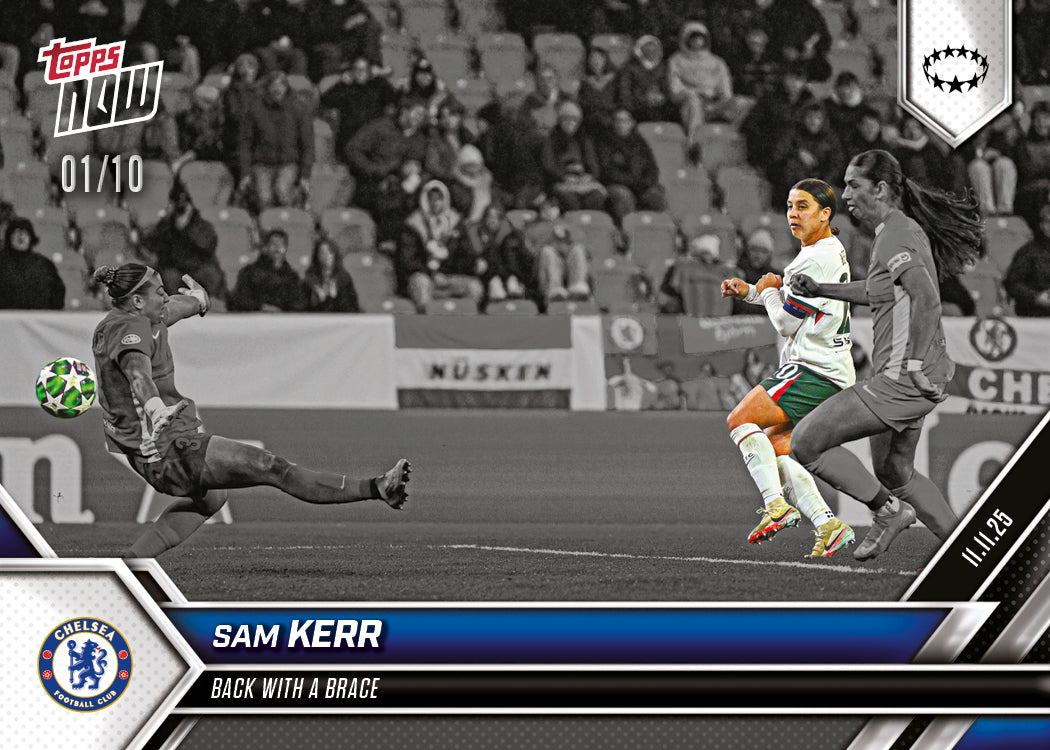 Sam Kerr - 2025-26 UWCL Topps NOW - Card 7 - PR: 156 - Image 4