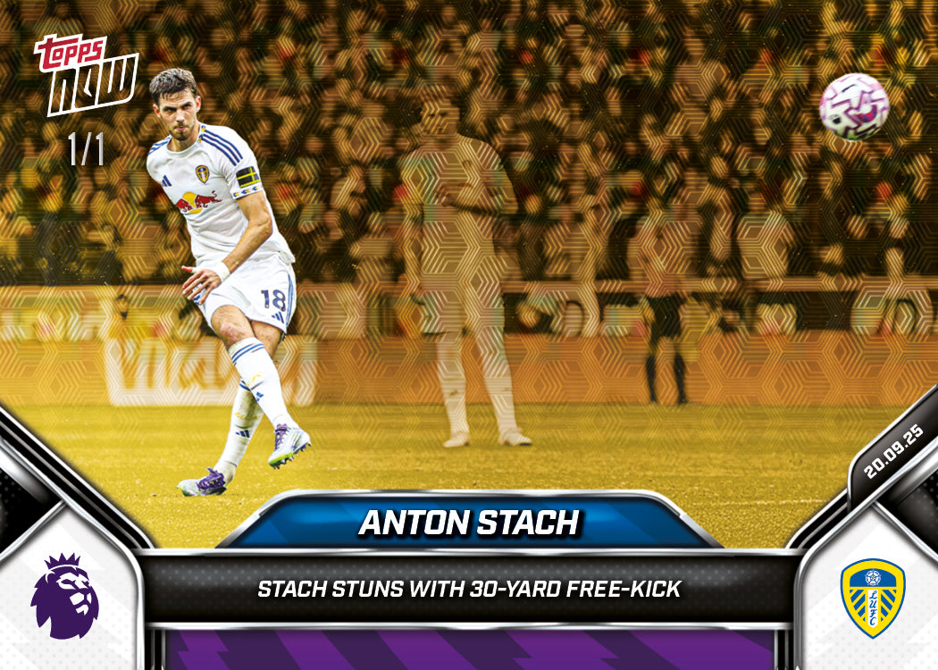 Anton Stach - 2025-26 Premier League Topps NOW - Card 23 - PR: 355 - Image 2