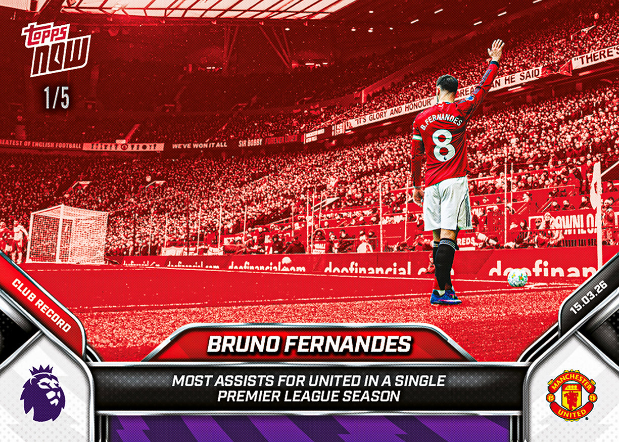 Bruno Fernandes - 2025-26 Premier League Topps NOW - Card 158 - PR:3021 - Image 4