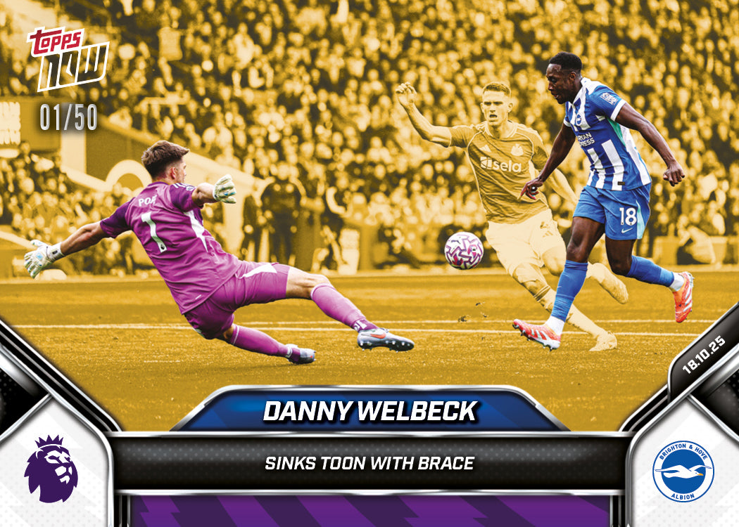 Danny Welbeck - 2025-26 Premier League Topps NOW - Card 37 - PR: 154 - Image 6