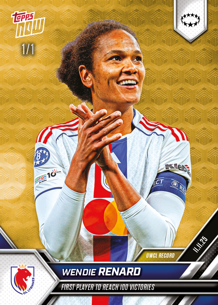Alternative view of Wendie Renard - 2025-26 UWCL Topps NOW - Card 5 - PR: 155