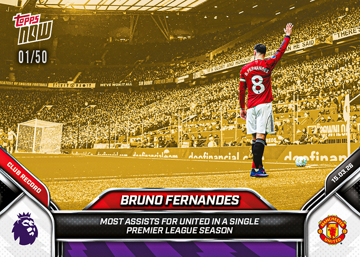 Bruno Fernandes - 2025-26 Premier League Topps NOW - Card 158 - PR:3021 - Image 7
