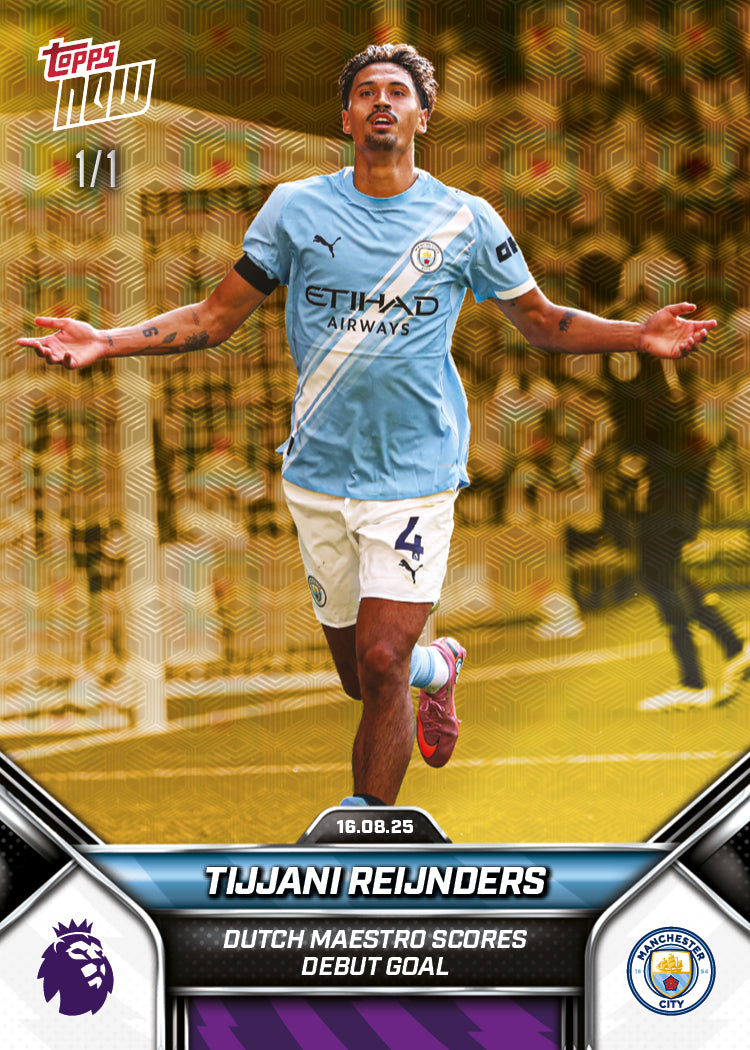 Tijjani Reijnders - 2025-26 Premier League Topps NOW - Card 1 - PR: 867 - Image 2