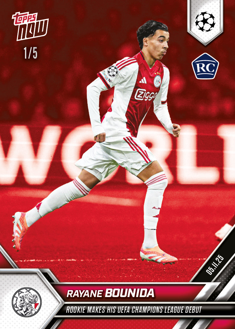 Rayane Bounida - 2025-26 UCL Topps NOW - Card 50 - PR: 481 - Image 3
