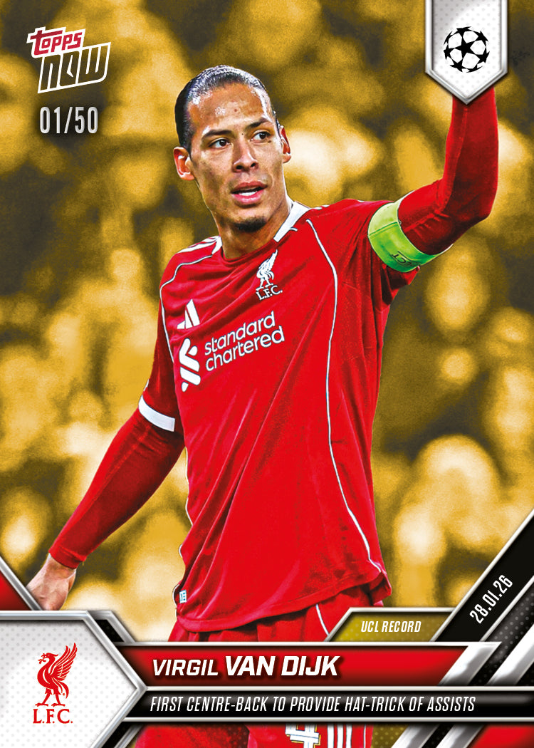 Virgil van Dijk - 2025-26 UCL Topps NOW - Card 82 - PR: 751 - Image 6