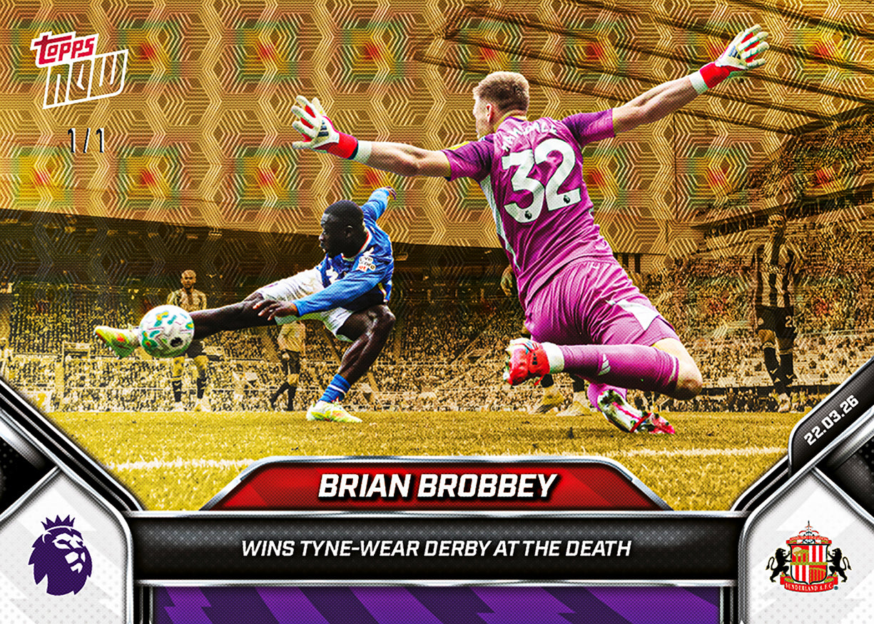 Alternative view of Brian Brobbey - 2025-26 Premier League Topps NOW - Card 163 - PR: 1098