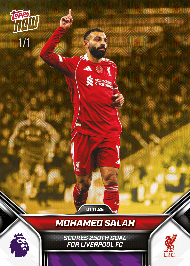 Mohamed Salah - 2025-26 Premier League Topps NOW - Card 46 - PR: 1406 - Image 3