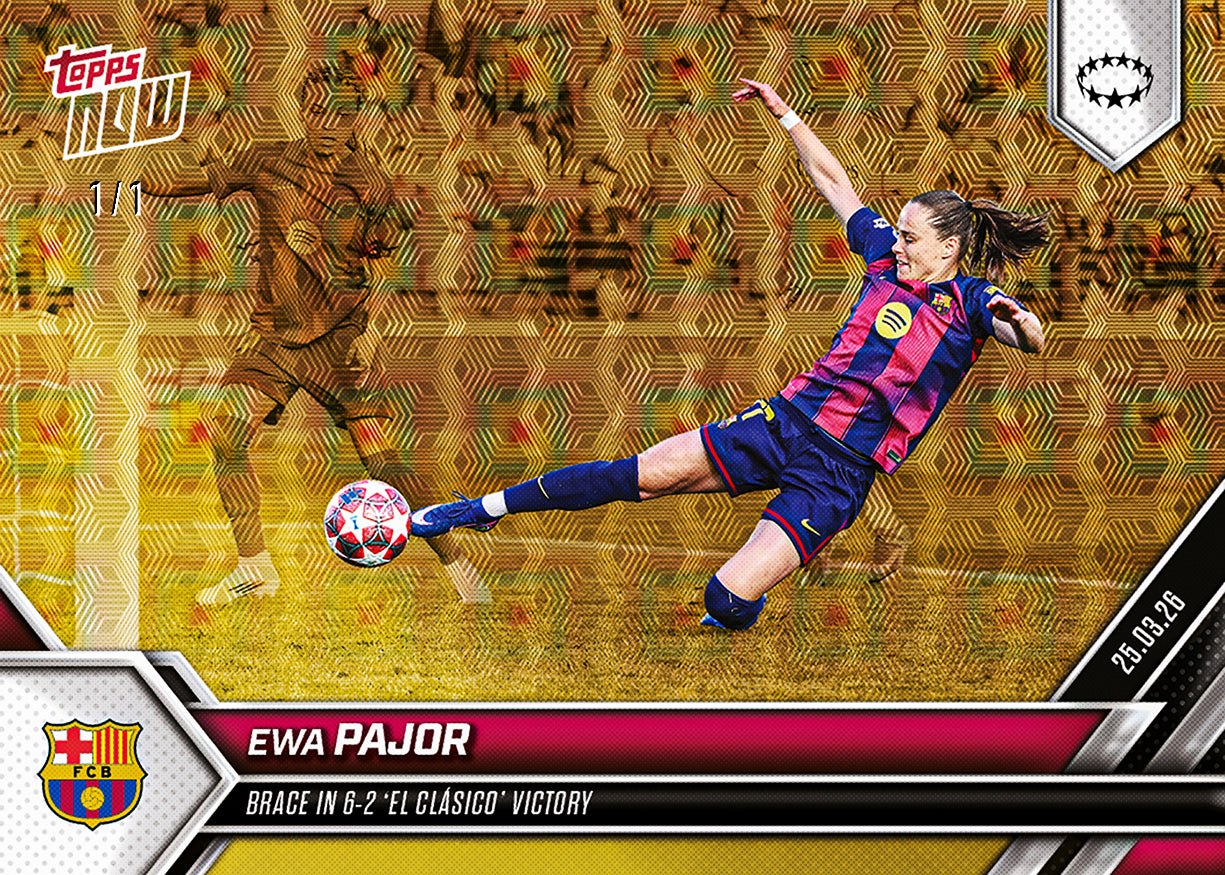 Ewa Pajor - 2025-26 UWCL Topps NOW - Card 24 - PR: 279 - Image 2