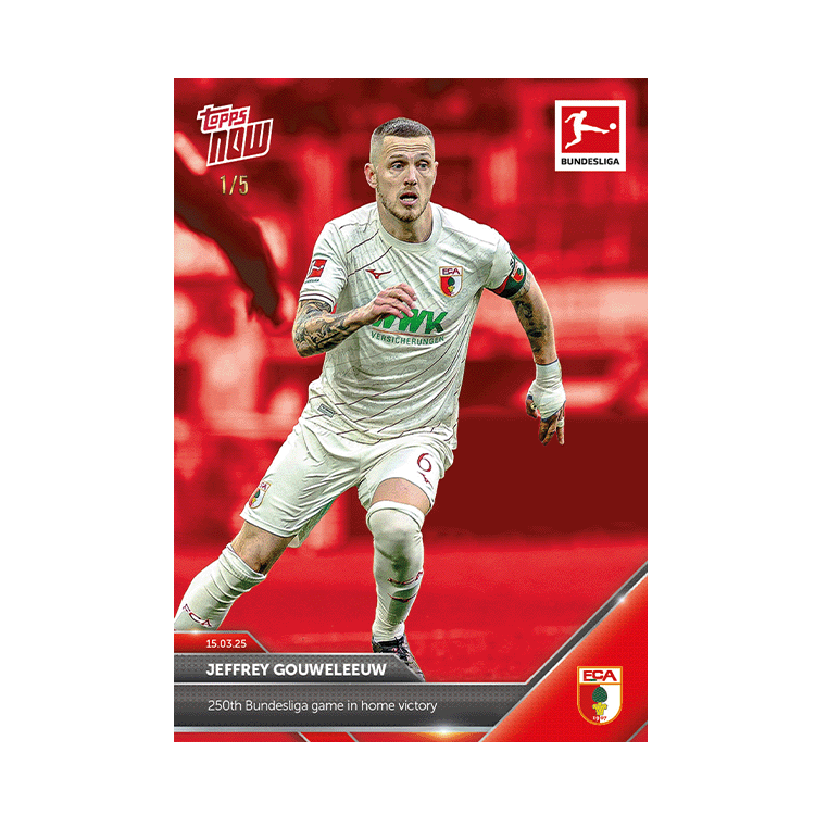 Jeffrey Gouweleeuw - 2024-25 Bundesliga Topps NOW Card 146 - PR: 62 - Image 4