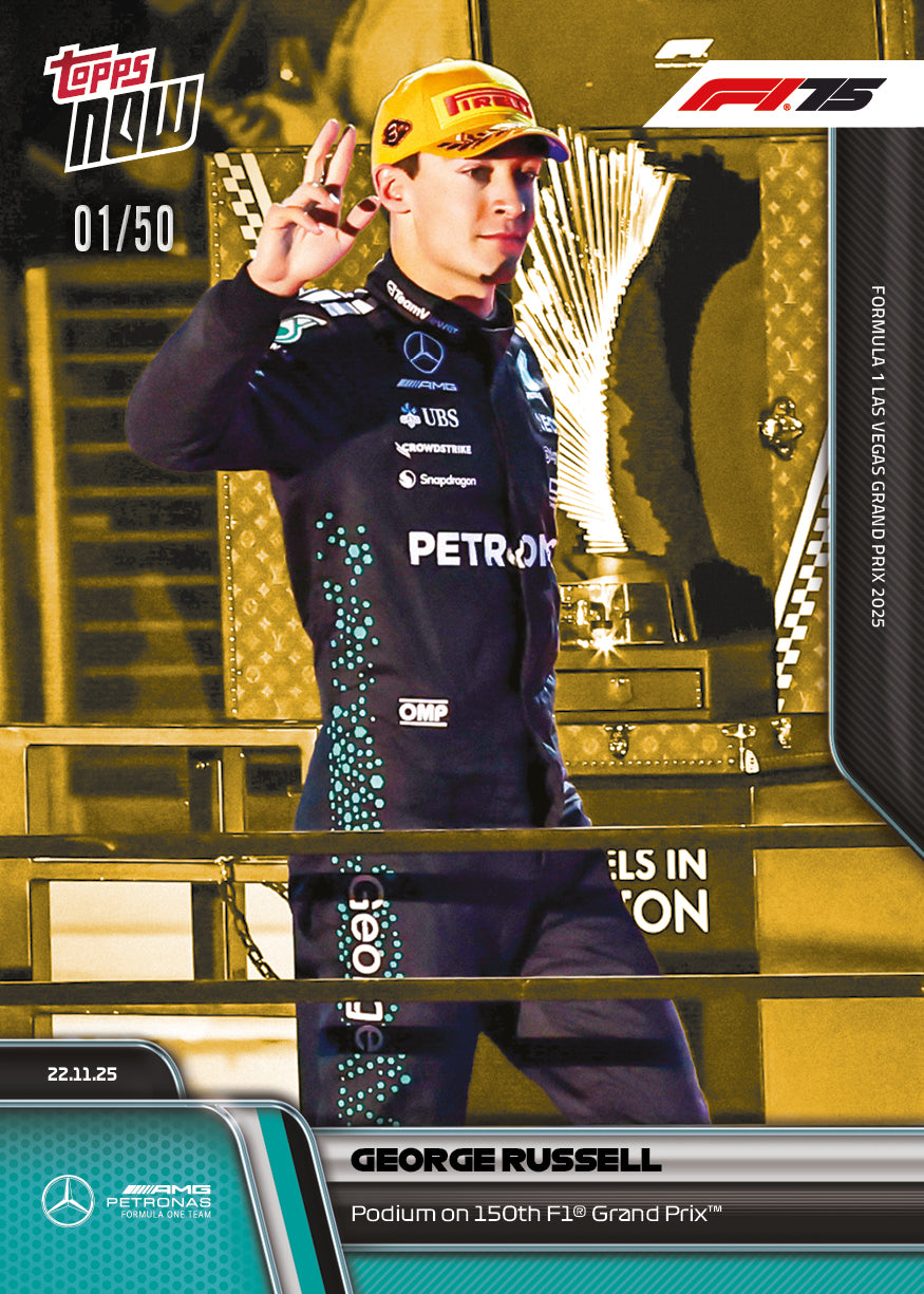 George Russell - 2025 Formula 1 Topps NOW - Card 80 - PR: 1748 - Image 6