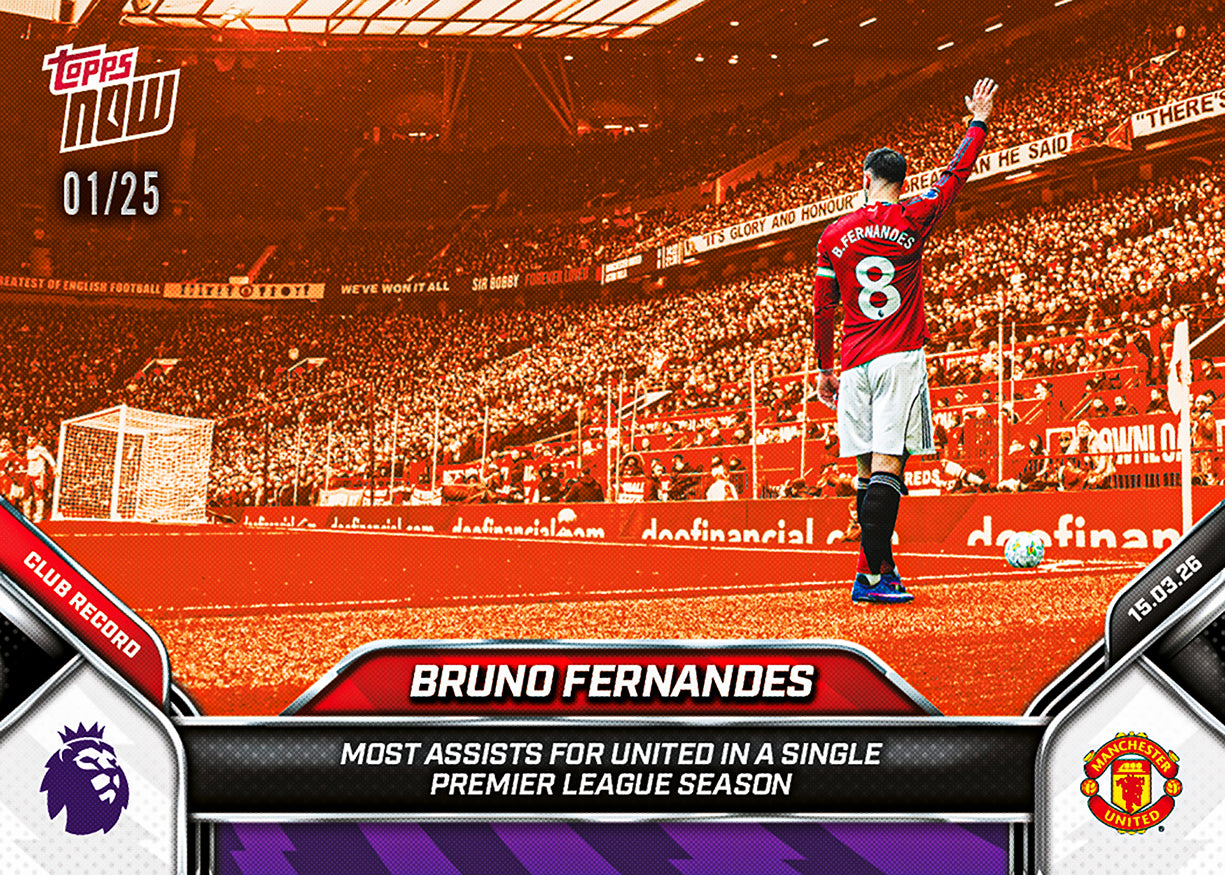 Bruno Fernandes - 2025-26 Premier League Topps NOW - Card 158 - PR:3021 - Image 6