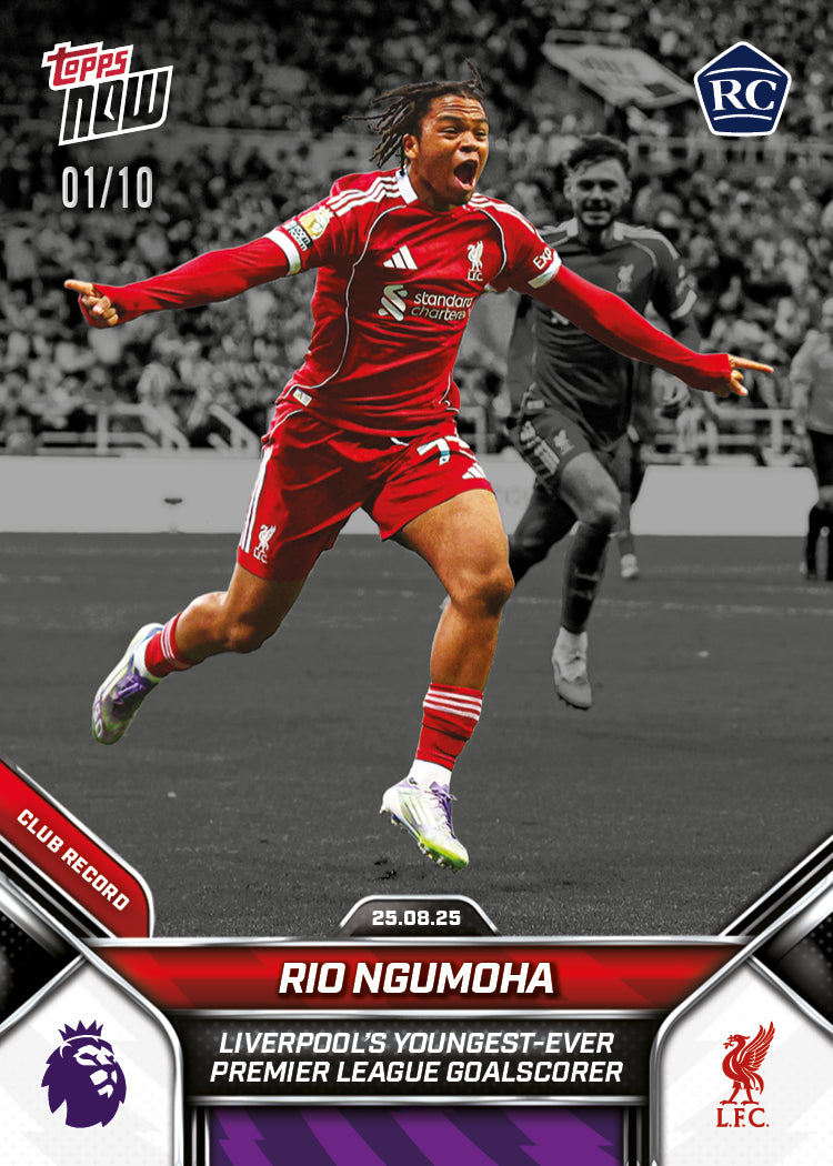 Rio Ngumoha - 2025-26 Premier League Topps NOW - Card 11 - LOOK FOR AUTO - PR: 11401 - Image 5