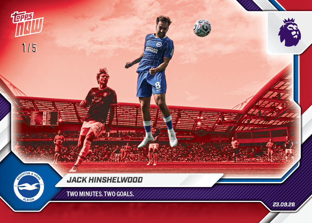 Jack Hinshelwood - 2026-27 Premier League Topps NOW - Card 7 - PR: 396 - Image 3