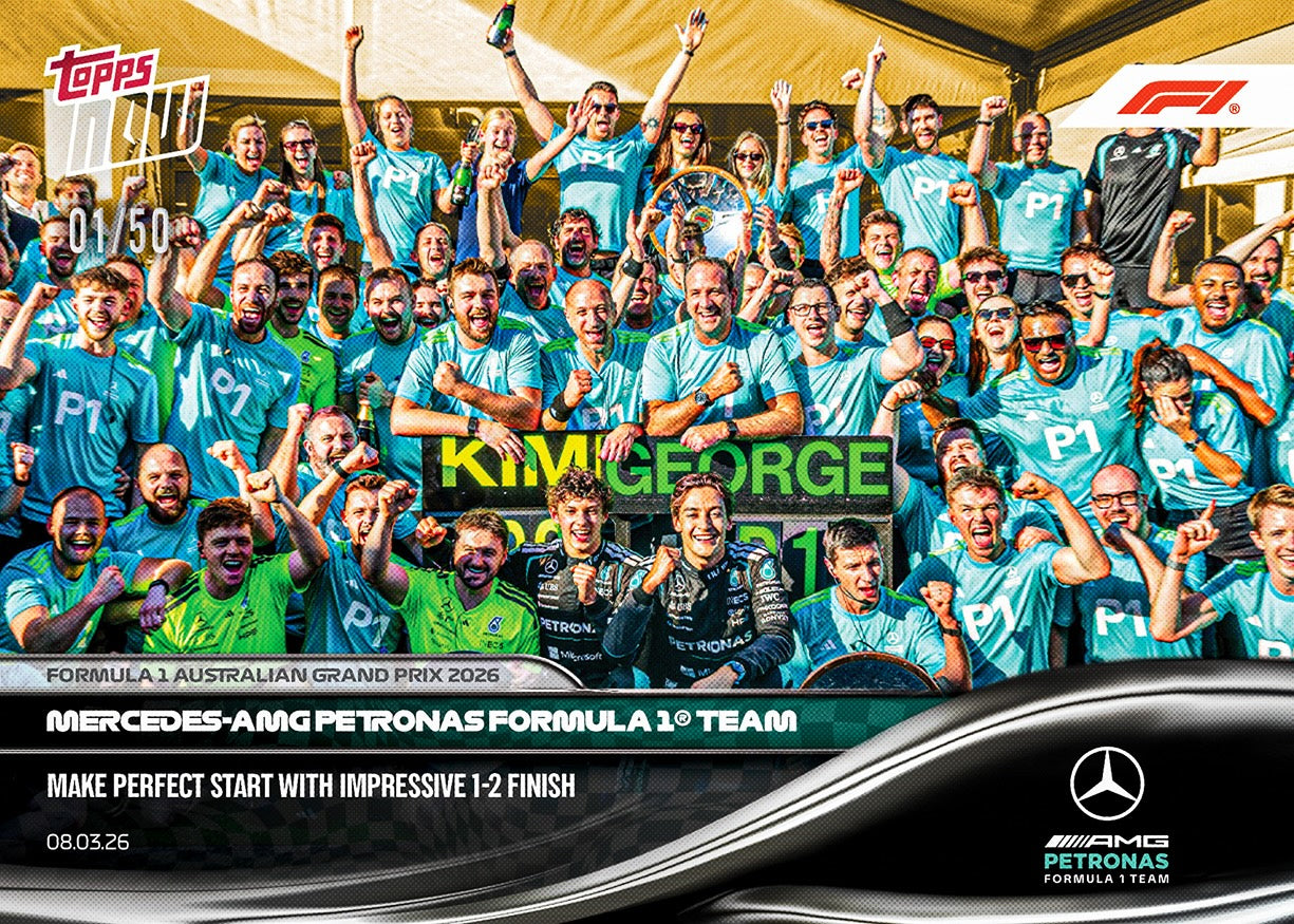 Mercedes-AMG PETRONAS Formula One Team - 2026 Formula 1 Topps NOW - Card 15 - PR: 2144 - Image 6