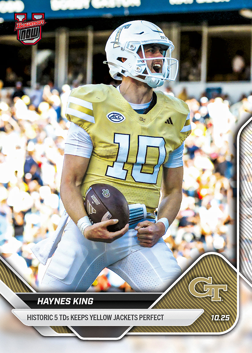 Haynes King - 2025-26 Bowman U NOW Football - Card 34 - PR: 570