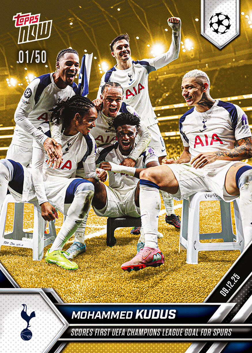 Mohammed Kudus - 2025-26 UCL Topps NOW - Card 63 - PR: 581 - Image 6