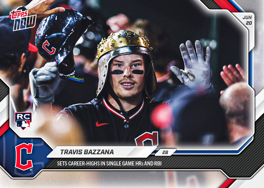 Alternative view of Travis Bazzana - 2026 MLB Topps NOW - Card 360 - PR: 2212