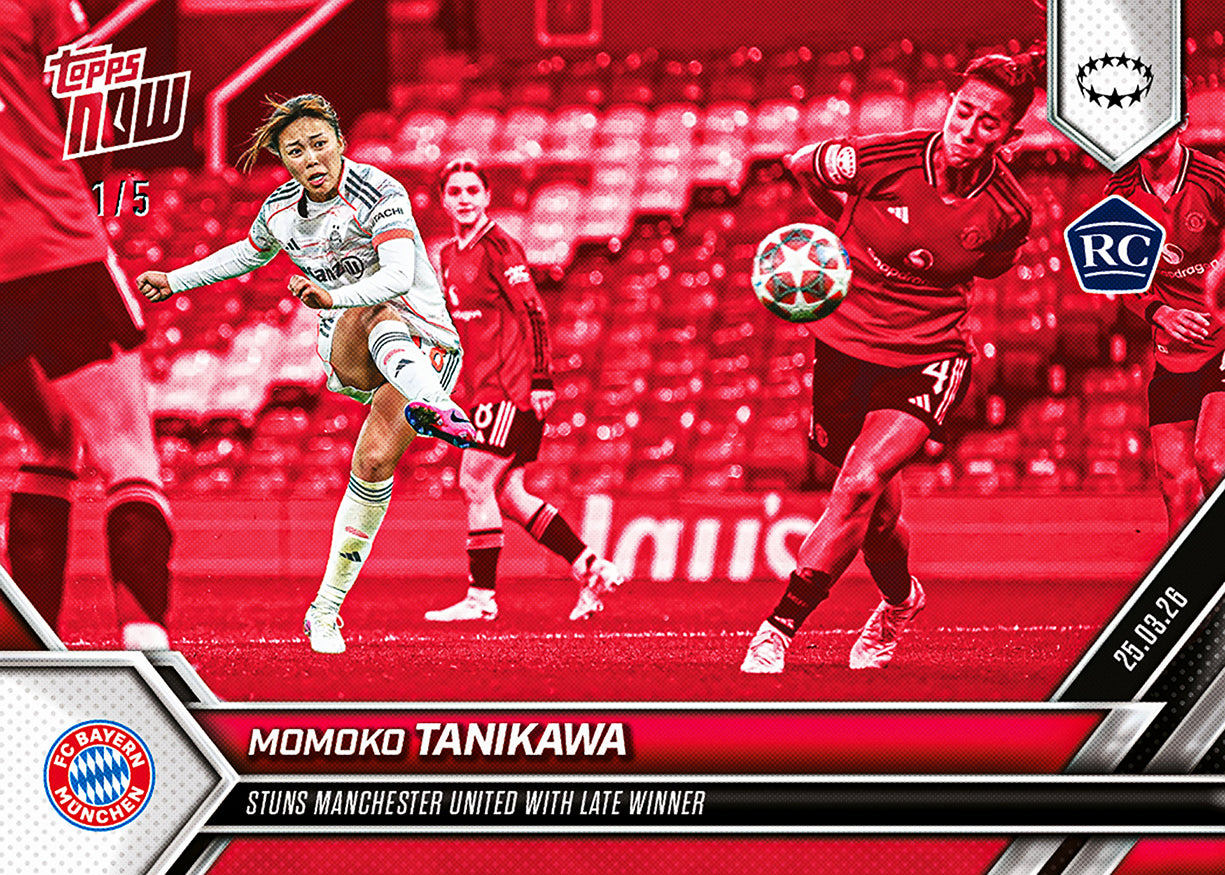 Momoko Tanikawa - 2025-26 UWCL Topps NOW - Card 25 - PR: 1027 - Image 3
