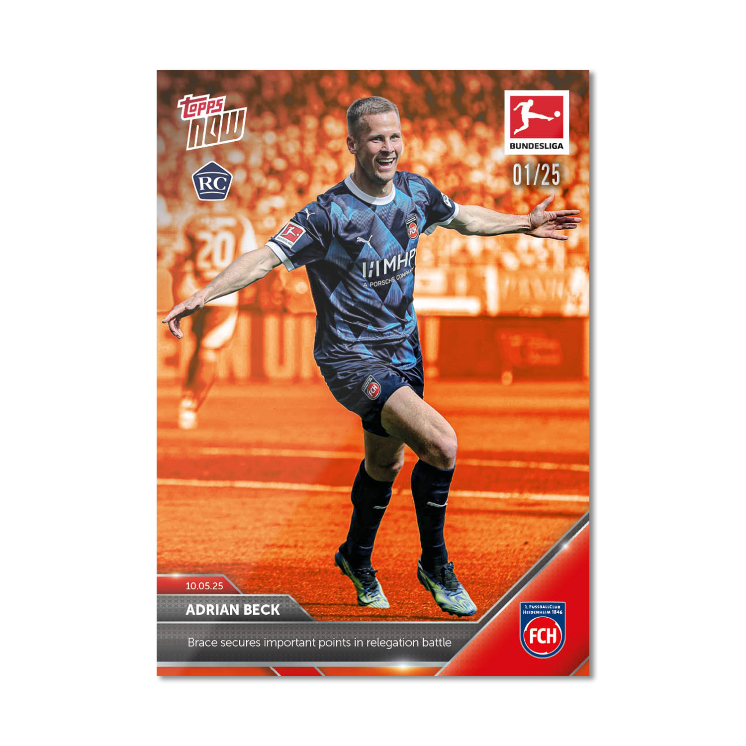 Adrian Beck - 2024-25 Bundesliga Topps NOW - Card 183 - PR: 68 - Image 5